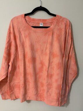 Women's Orange Tie-Dye Sweatshirt